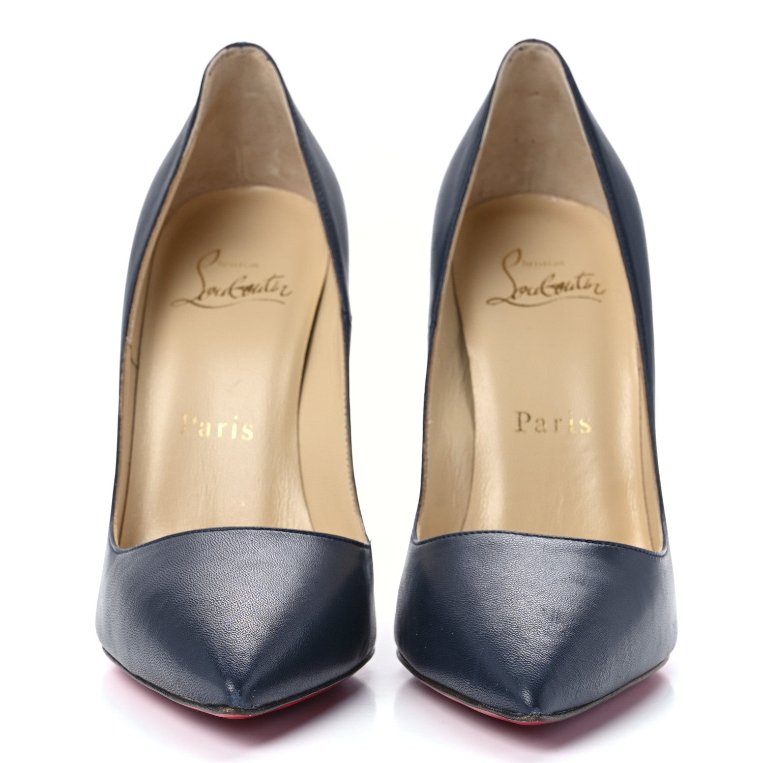 Christian Louboutin Lambskin So Kate 120 Pumps 36 Navy 2 of 8