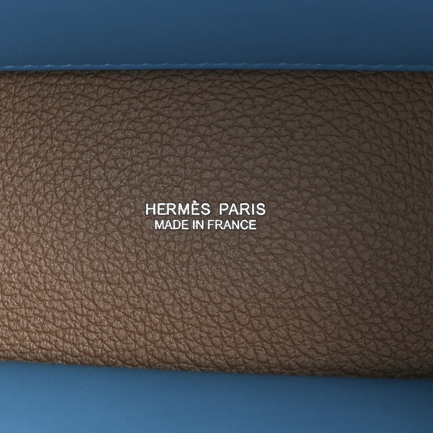 Hermes Evercolor Verso Kelly Danse II Belt Beige De Weimar Bleu du Nord 6 of 9