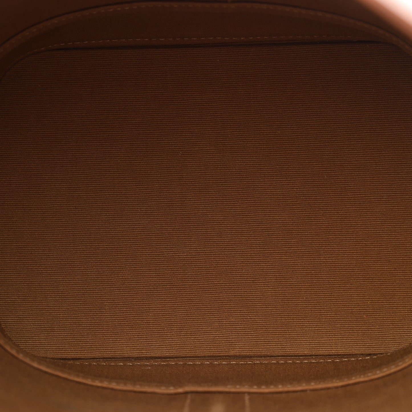 Triomphe Canvas Calfskin Small Bucket Bag Tan