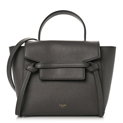 Celine Grained Calfskin Nano Belt Bag Grey 1 of 7