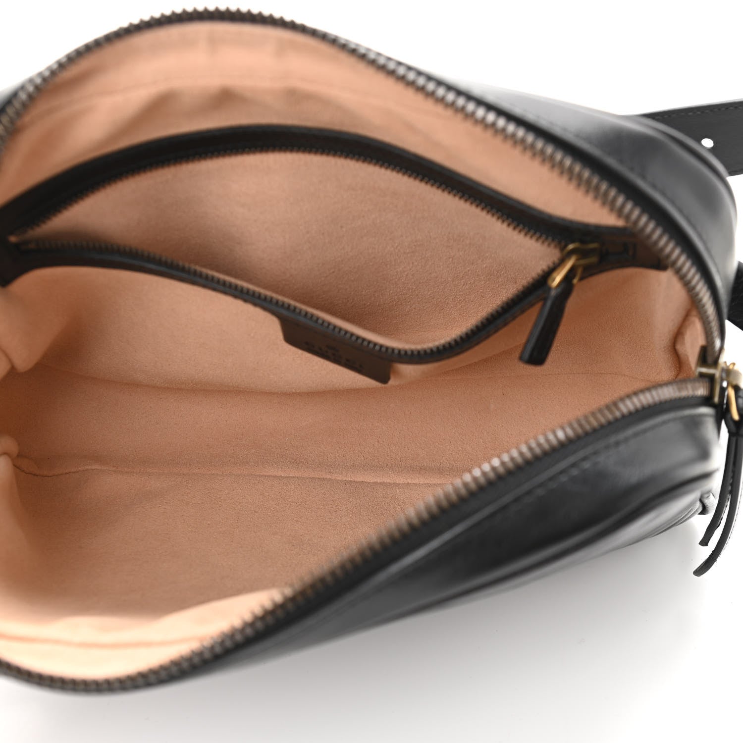 Gucci Calfskin Matelasse Mens GG Marmont Belt Bag 90 36 Black 5 of 10