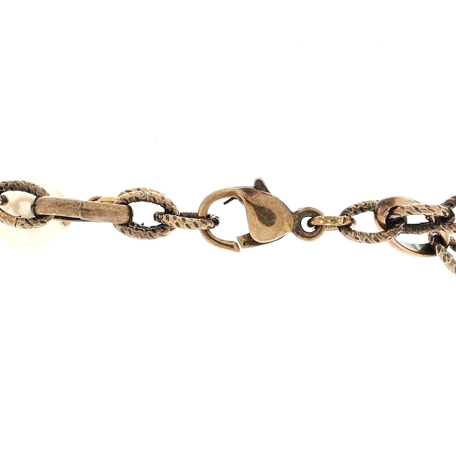 Chanel Crystal Pearl Gripoix Necklace Gold 4 of 4