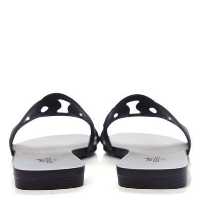 Hermes Rubber Aloha Sandals 36 Black 7 of 11