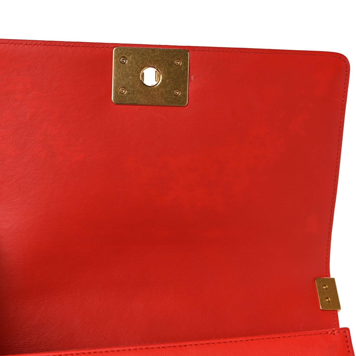 Chanel Lambskin Quilted Medium Boy Flap Orange 10 of 11