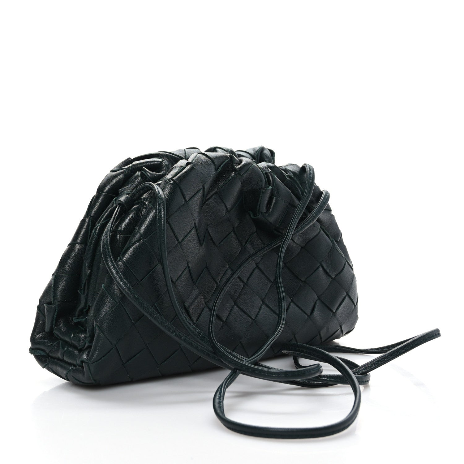 Bottega Veneta Nappa Intrecciato The Mini Pouch Bottle Green 3 of 8