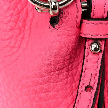 Fendi Cuoio Romano F is Fendi Mini Mon Tresor Pocket Bucket Bag Fluo Pink 12 of 13