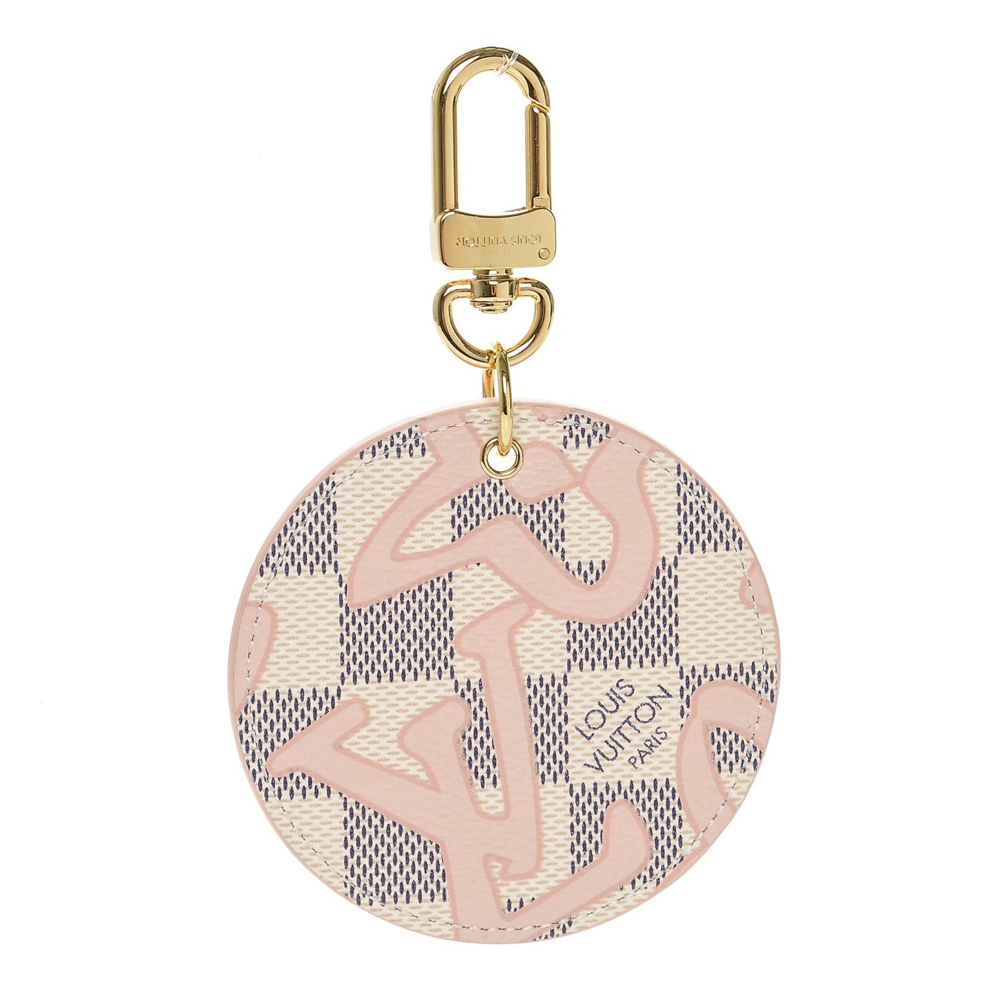 Damier Azur Tahitienne Bag Charm Key Ring