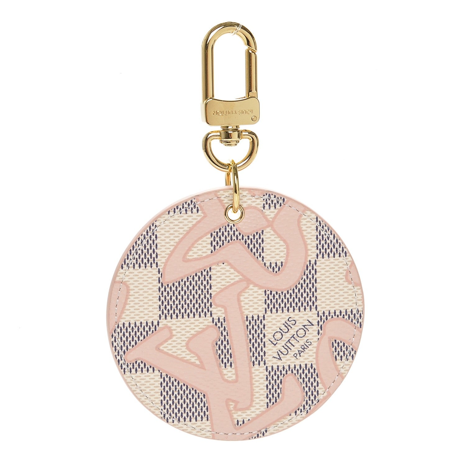 Louis Vuitton Damier Azur Tahitienne Bag Charm Key Ring 1 of 4