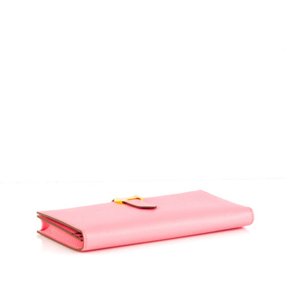 Hermes Epsom Bearn Gusset Wallet Rose Confetti 4 of 8