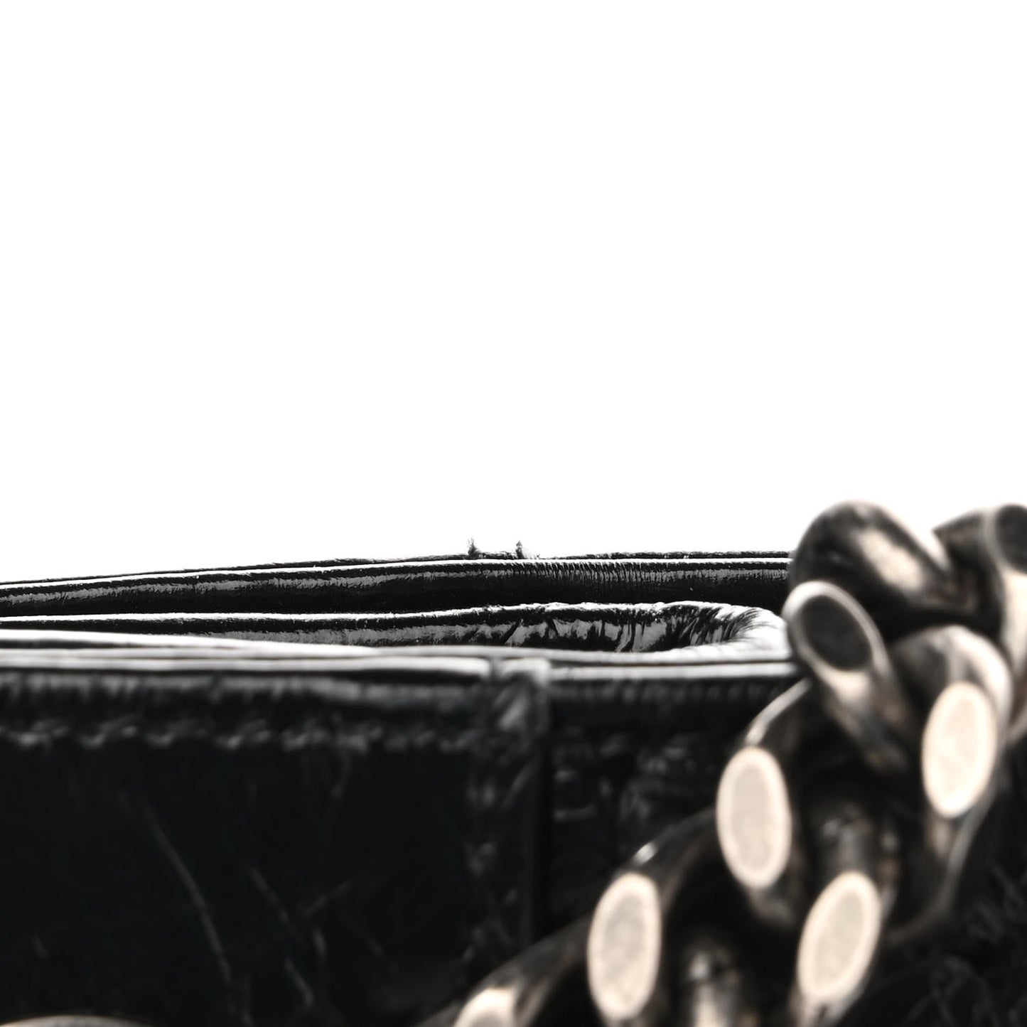 Crinkled Calfskin Matelasse Monogram Niki Shoulder Bag Black