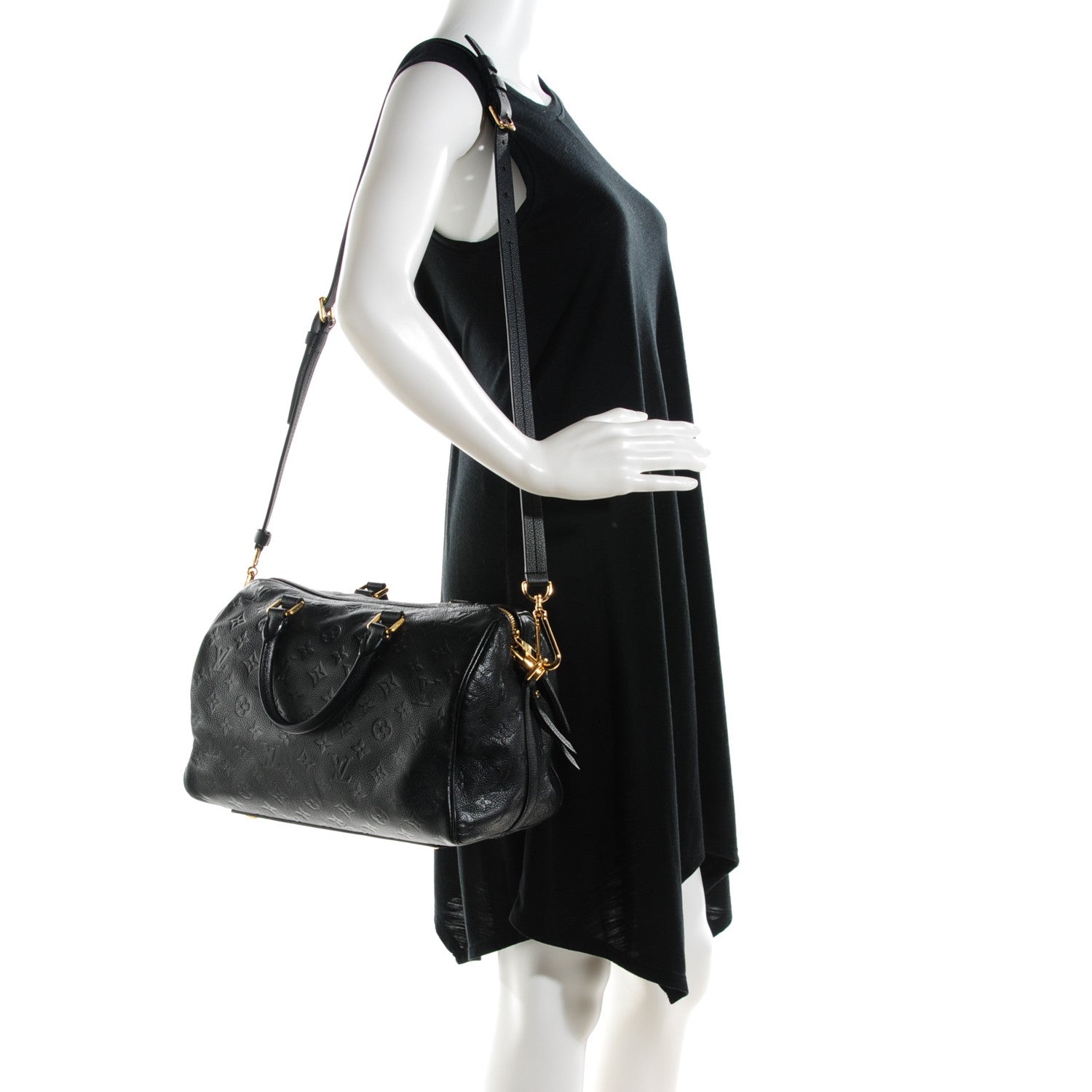 Louis Vuitton Empreinte Speedy Bandouliere 30 Black 2 of 7