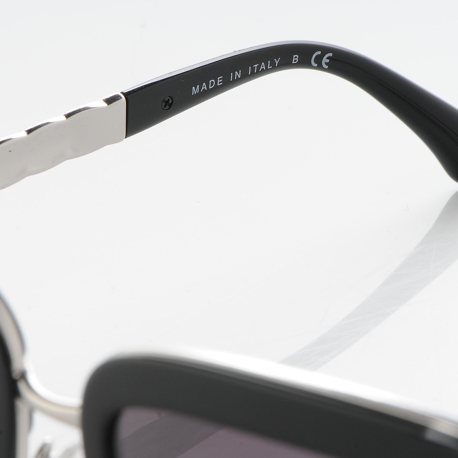 Chanel Metal Square Spring Sunglasses 5369 Black Silver 7 of 10