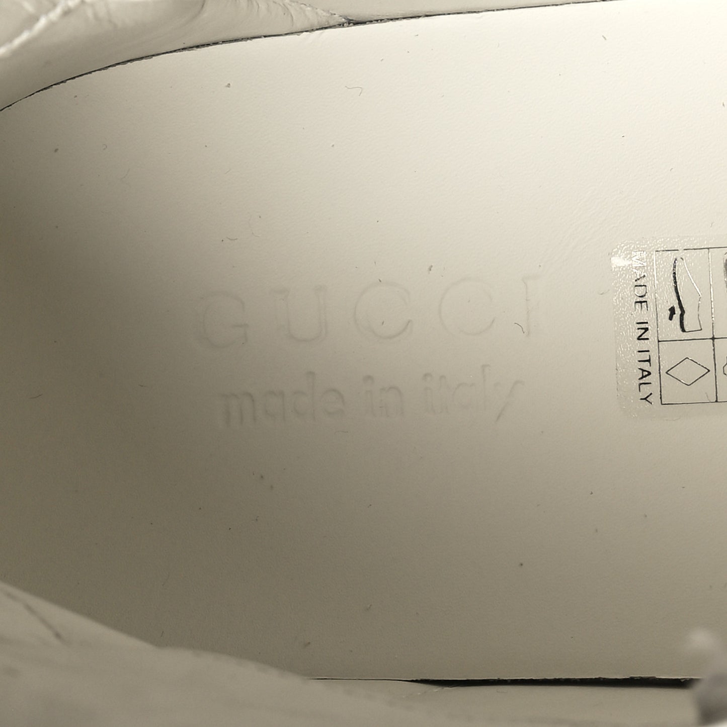 Calfskin Web Wolf Removable Patches Mens Ace High Top Sneakers 8.5 White