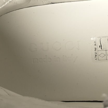 Gucci Calfskin Web Wolf Removable Patches Mens Ace High Top Sneakers 8.5 White 8 of 9