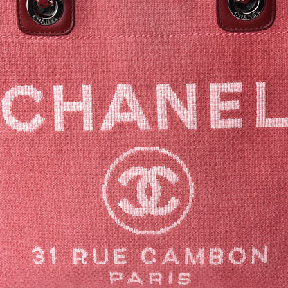 Chanel Canvas Mini Deauville Tote Red 10 of 10