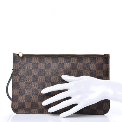 Louis Vuitton Damier Ebene Neverfull MM GM Pochette 2 of 8