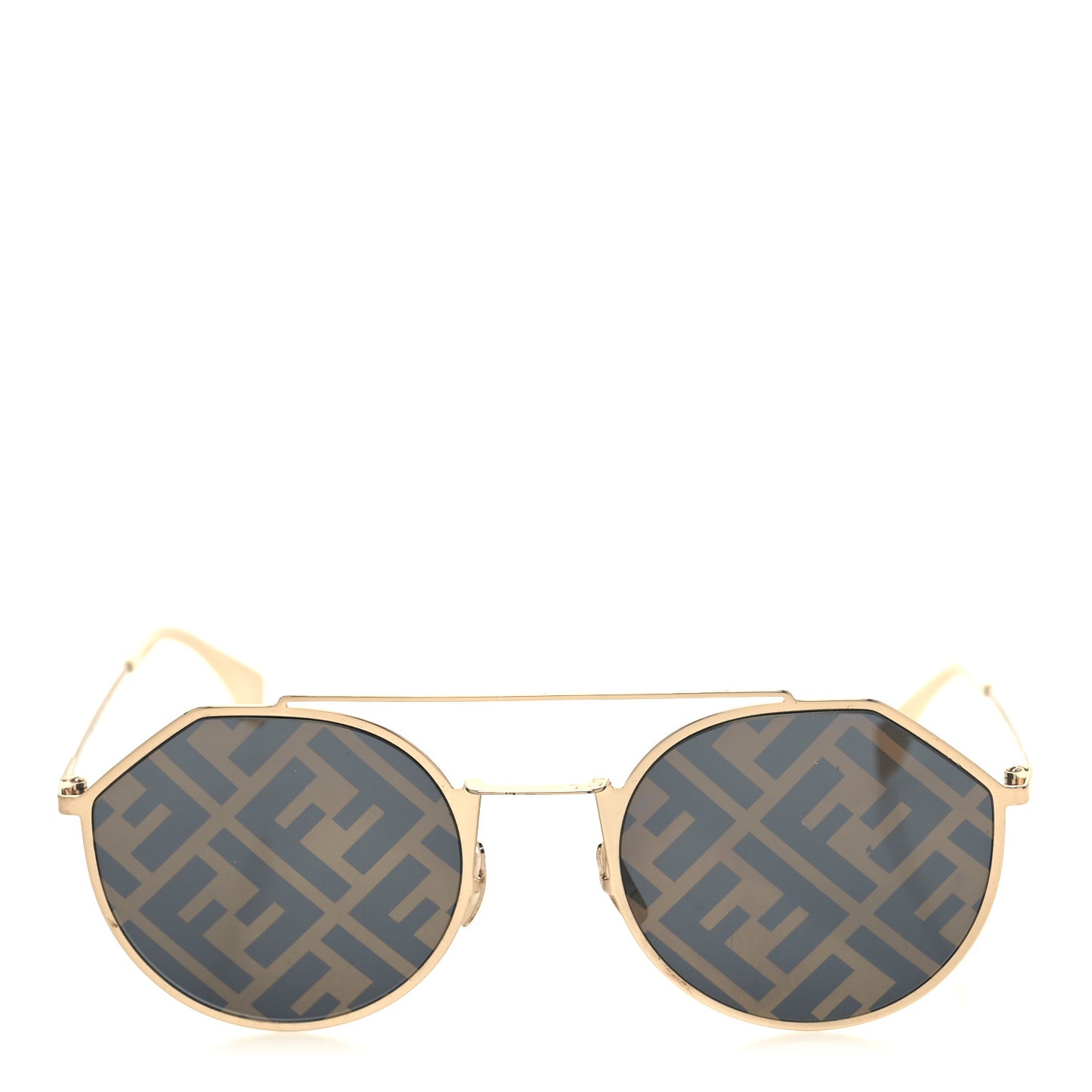 Metal Eyeline Aviator Sunglasses FF M0021/S Gold
