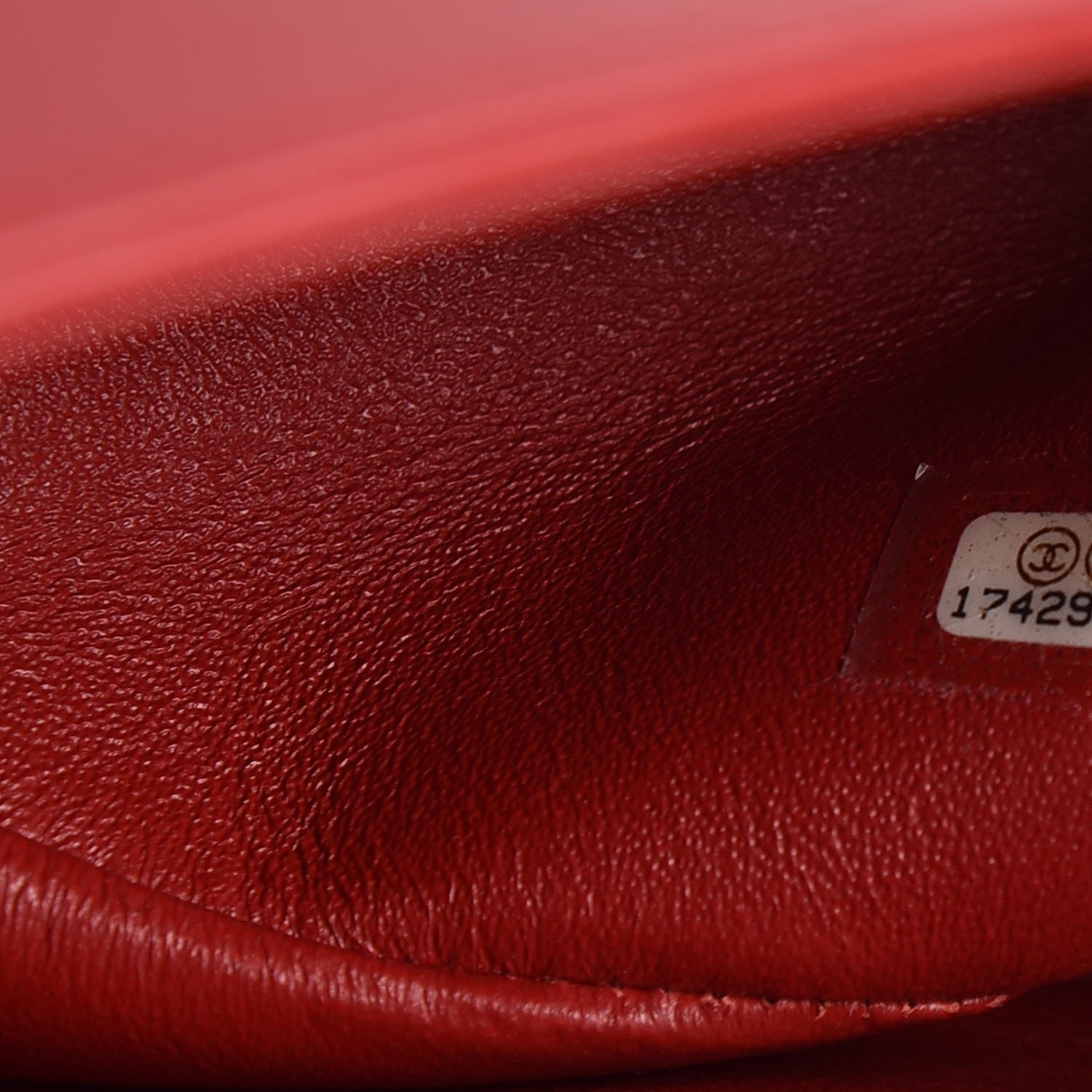 Chanel Lambskin Quilted Jumbo Double Flap Red 7 of 7