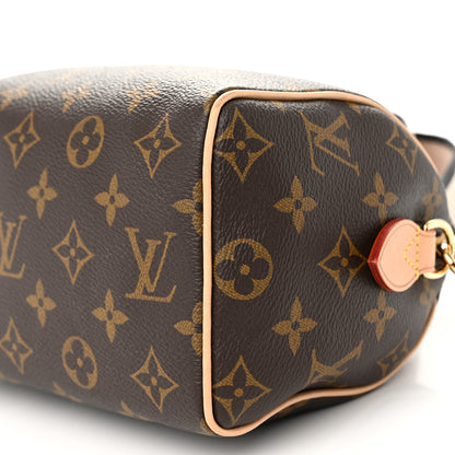 Louis Vuitton Monogram Speedy Bandouliere 20 Black 9 of 10