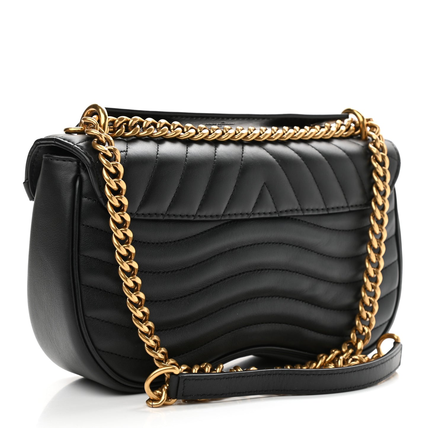 Calfskin New Wave Chain MM Black