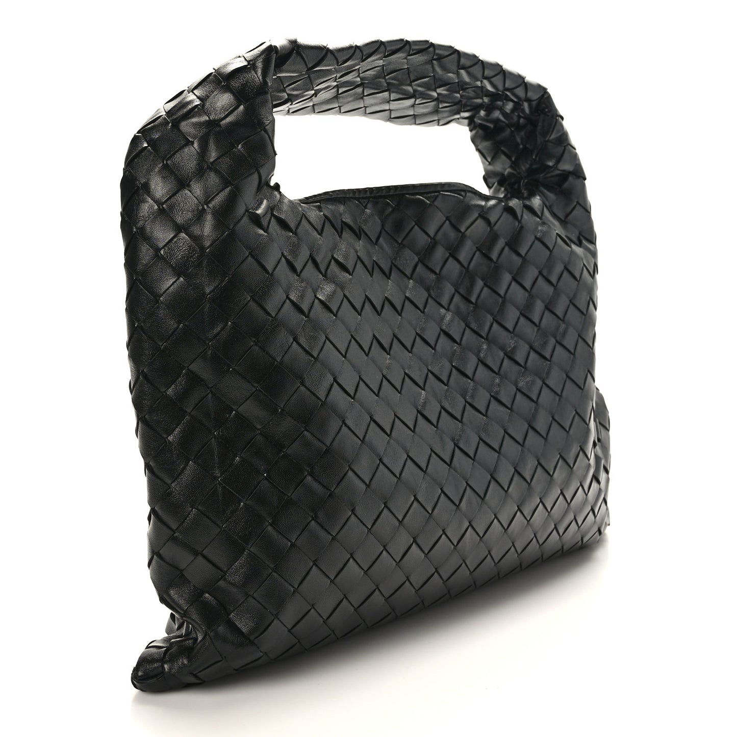 Calfskin Intrecciato Small Hop Black