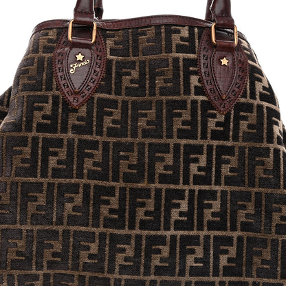 Fendi Velvet Zucca Vitello Large Bag De Jour Fango 10 of 16