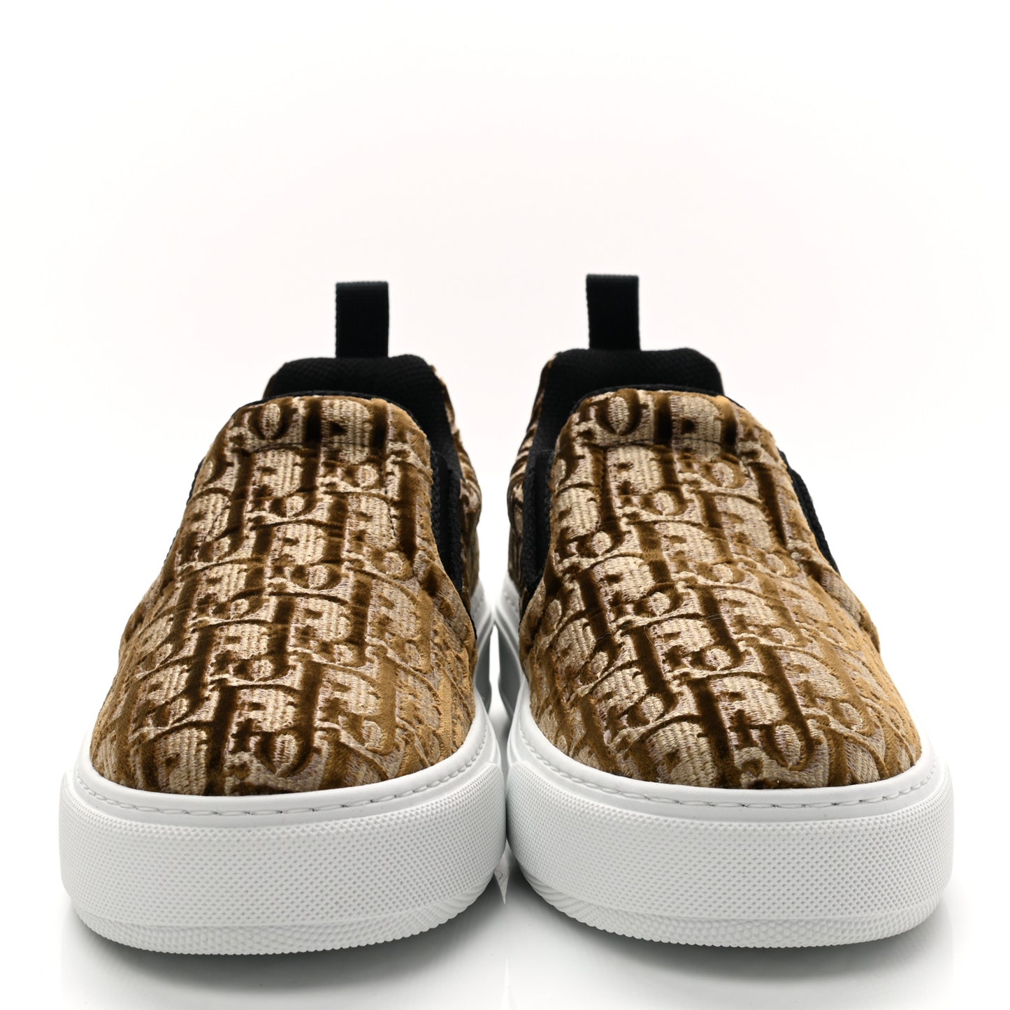 Velvet Oblique Womens Solar Slip On Sneakers 38 Bronze