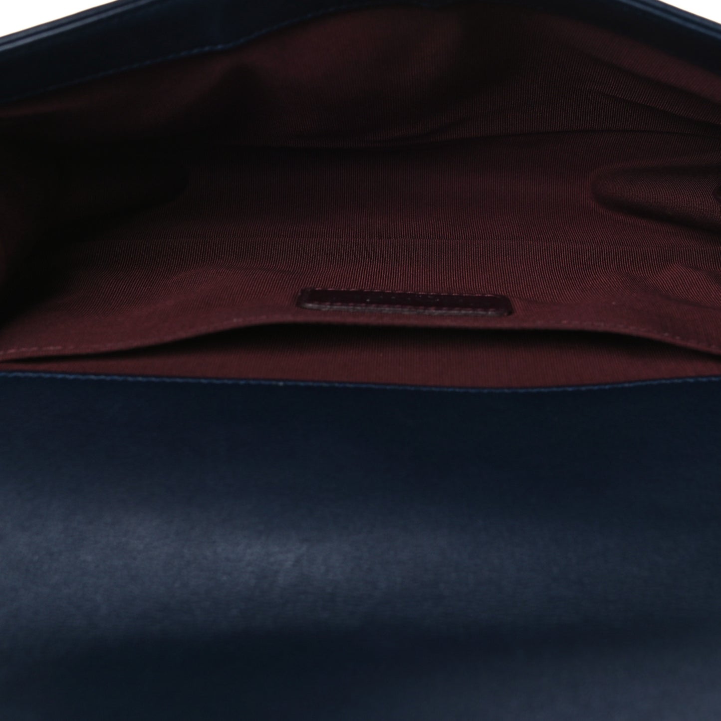 Velvet Tweed Quilted Medium Boy Flap Dark Navy Blue
