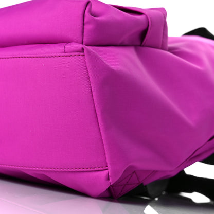 Balenciaga Sport Nylon Logo Embroidered S Wheel Backpack Fuchsia Black 8 of 8