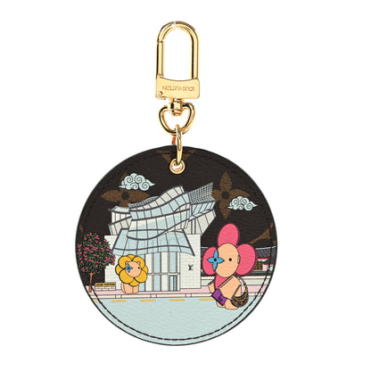 Louis Vuitton Monogram 2022 Christmas Animation Seoul Bag Charm Key Ring Light Pink 1 of 3