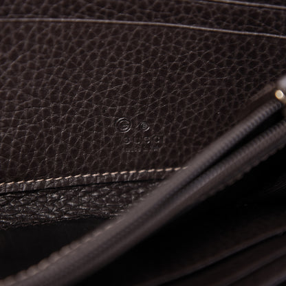 Gucci Metallic Monogram Zip Around Wallet Brown 5 of 6