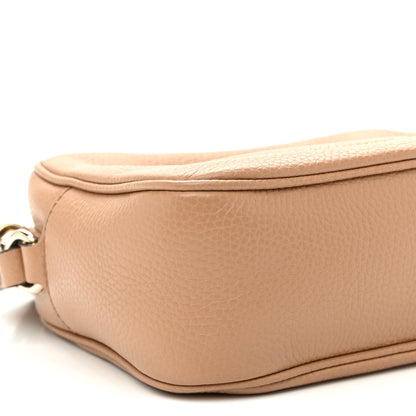 Gucci Pebbled Calfskin Small Soho Disco Bag Rose Beige 9 of 10