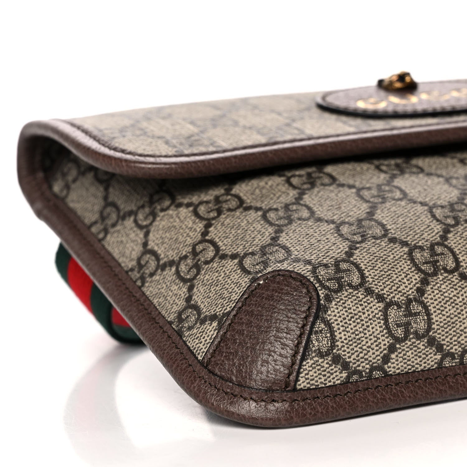 Gucci GG Supreme Monogram Neo Vintage Web Belt Bag Brown 10 of 13