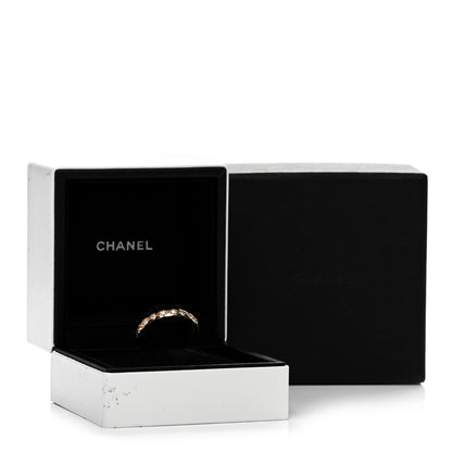 Chanel 18K Yellow Gold Diamond Mini Coco Crush Ring 56 7.5 4 of 4