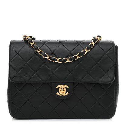 Chanel Lambskin Quilted Mini Square Flap Bag Black 1 of 10