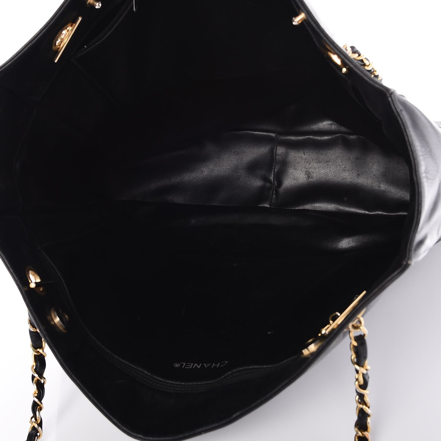 Chanel Lambskin Quilted Tote Black 5 of 5