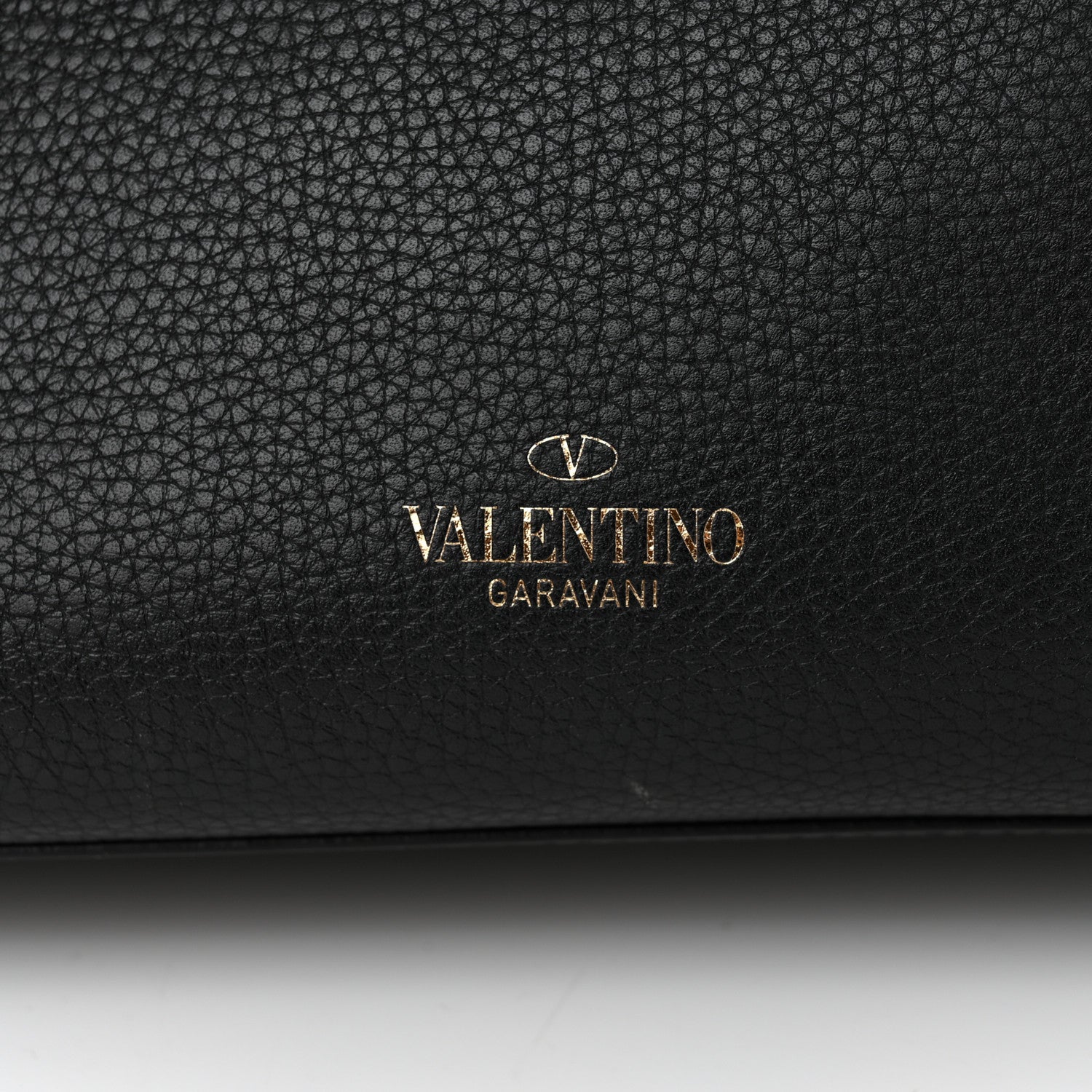 Valentino Garavani Grained Calfskin Rockstud Shoulder Tote Black 7 of 12