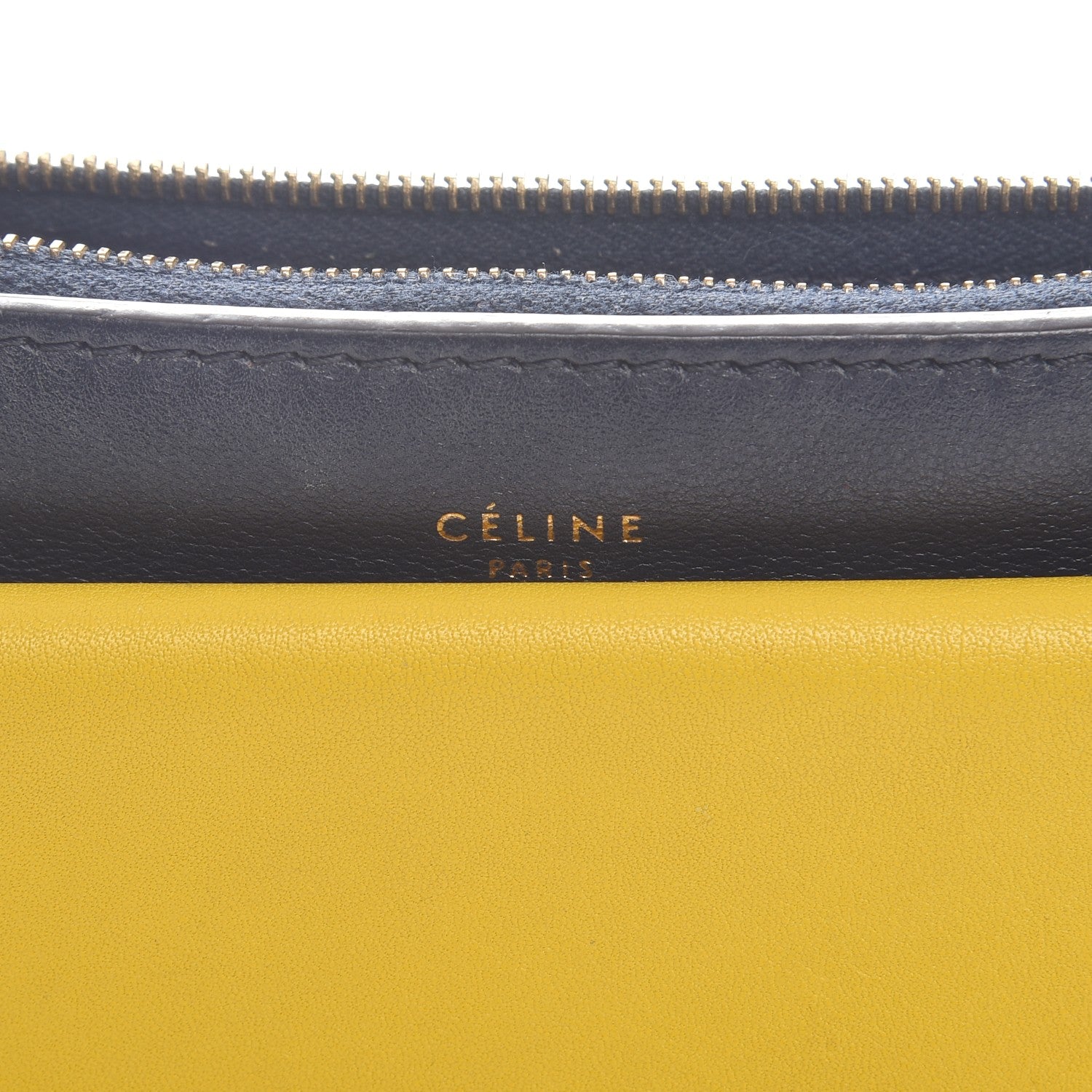 Celine Smooth Calfskin Pocket Handbag Sunflower 7 of 11