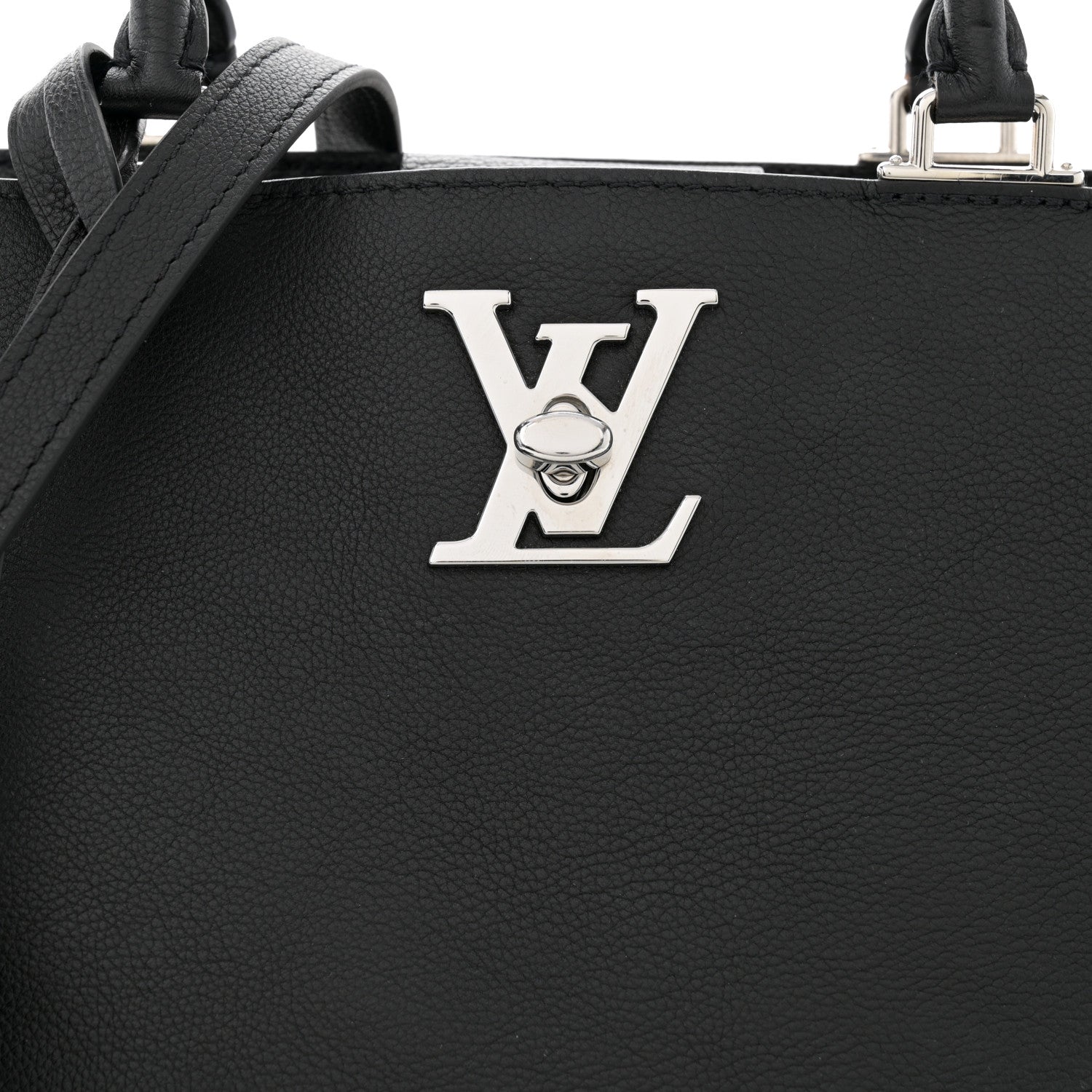 Louis Vuitton Calfskin Lockme Day Black 8 of 10