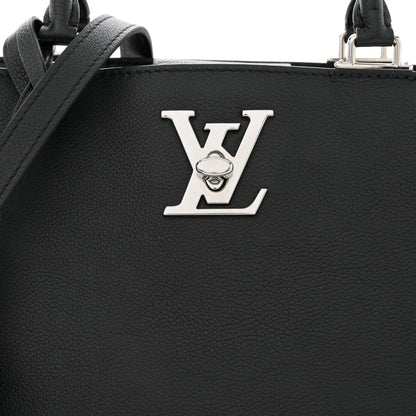 Louis Vuitton Calfskin Lockme Day Black 8 of 10