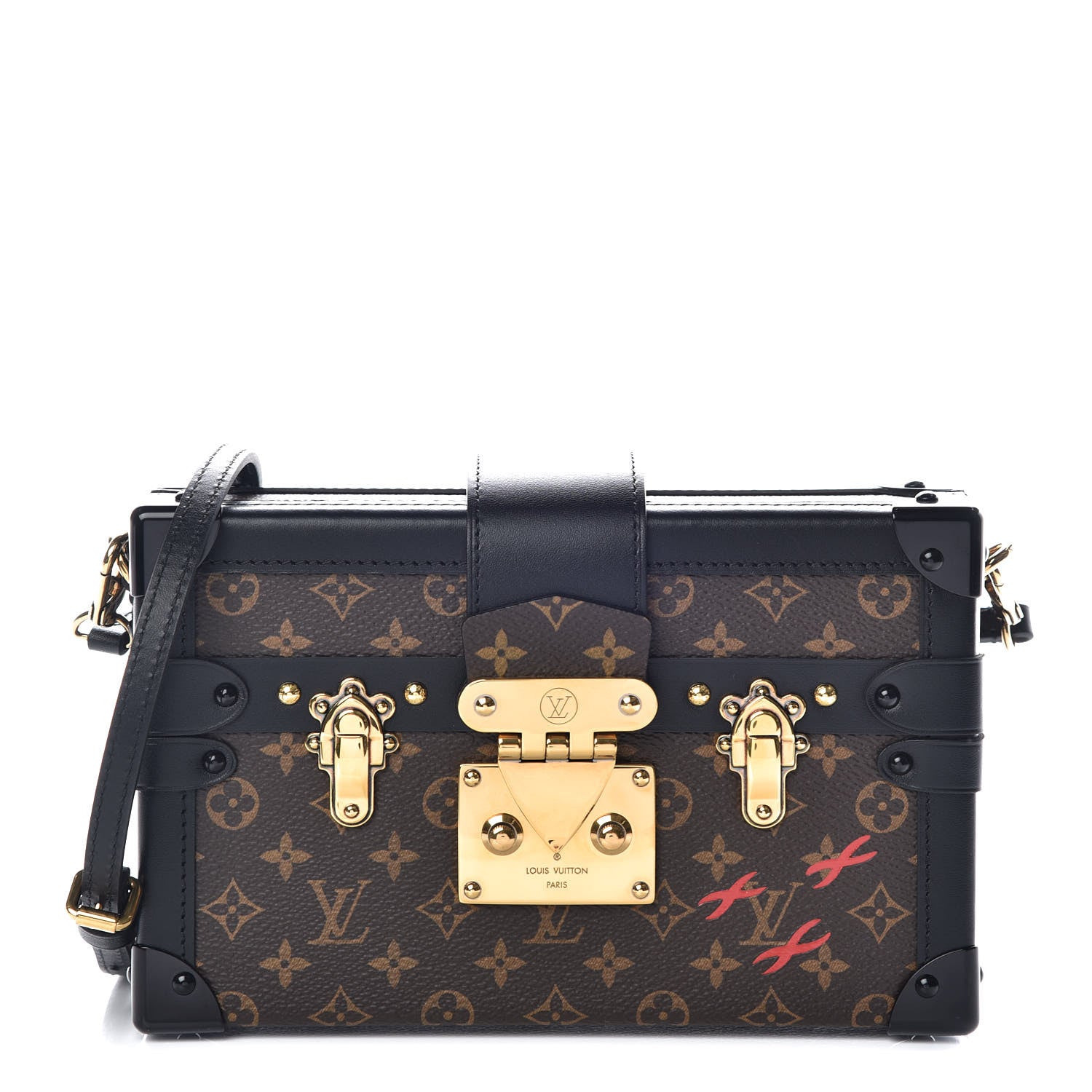Louis Vuitton Monogram Petite Malle Black 1 of 10