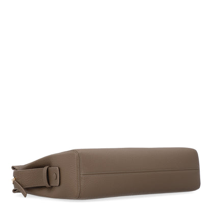 Chanel Grained Calfskin Large Zipped Pouch Dark Khaki 4 of 10