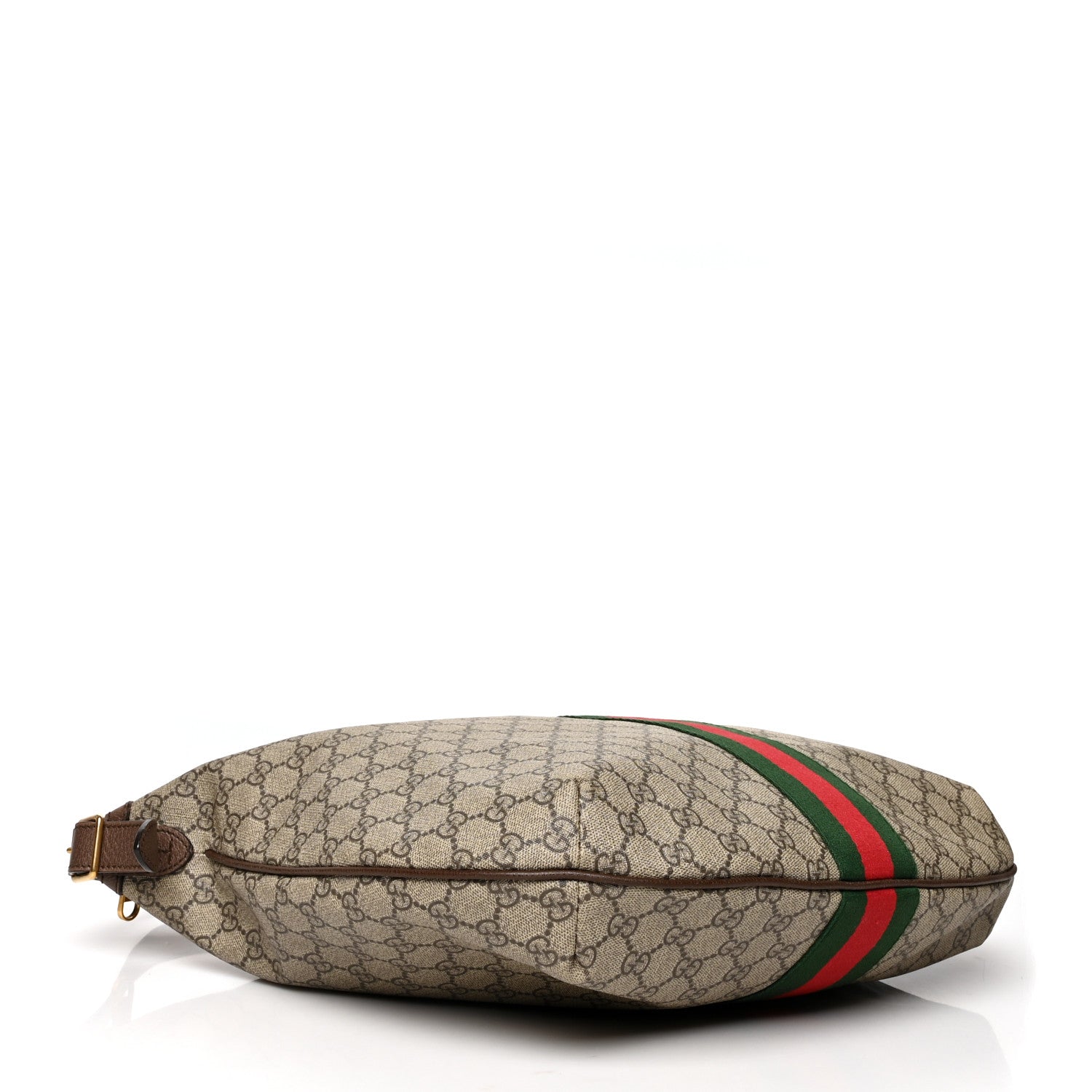 Gucci GG Supreme Monogram Web Ophidia Half Moon Hobo Brown 4 of 14