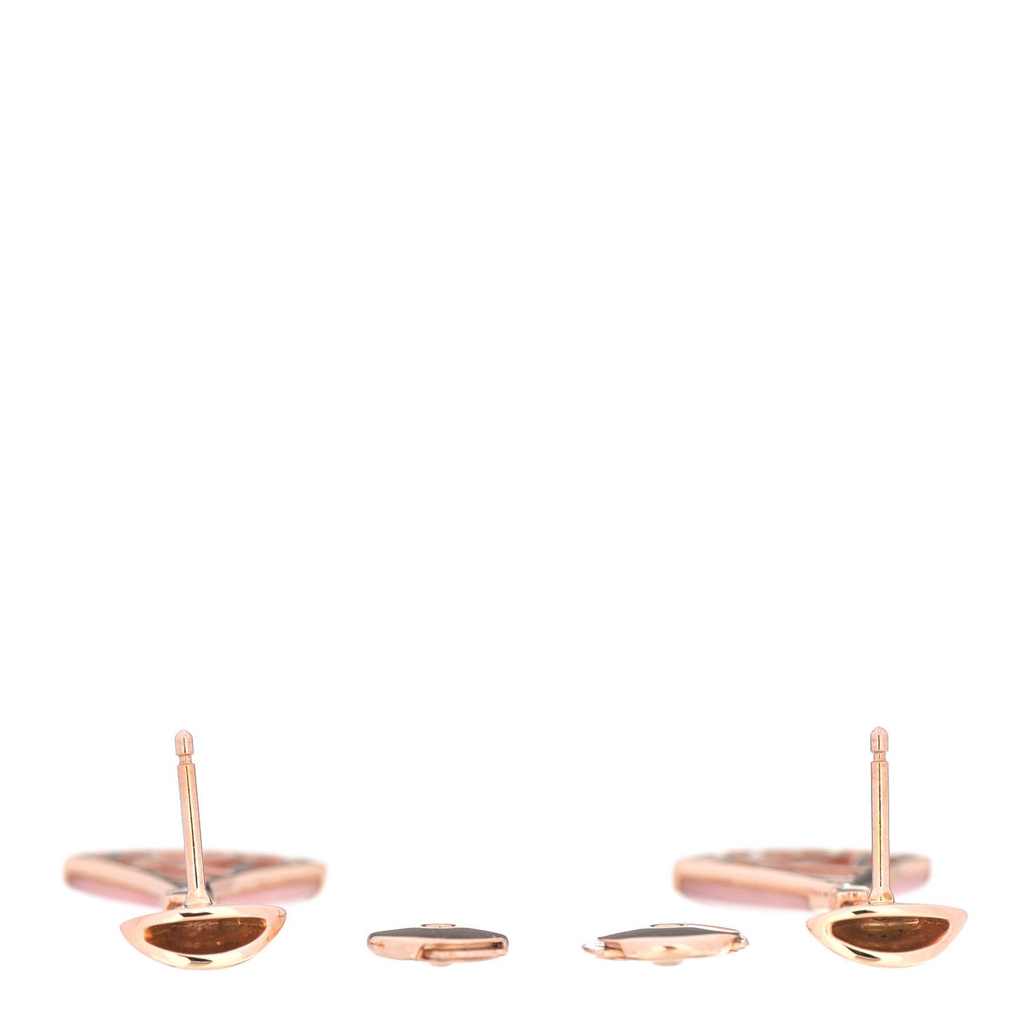 18K Rose Gold Diamond Pink Opal Divas' Dream Earrings