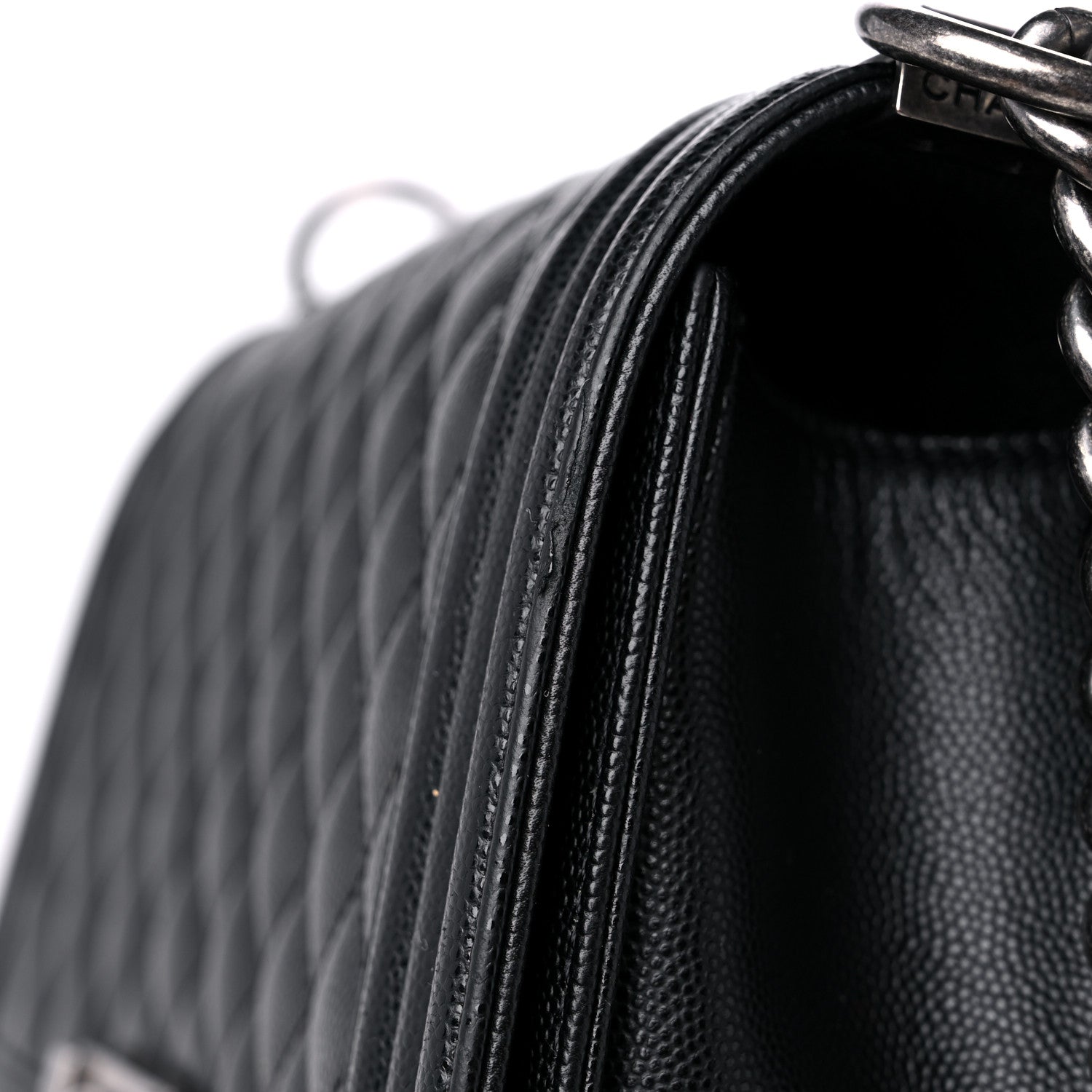 Chanel Caviar Quilted Medium Boy Flap Black 11 of 12