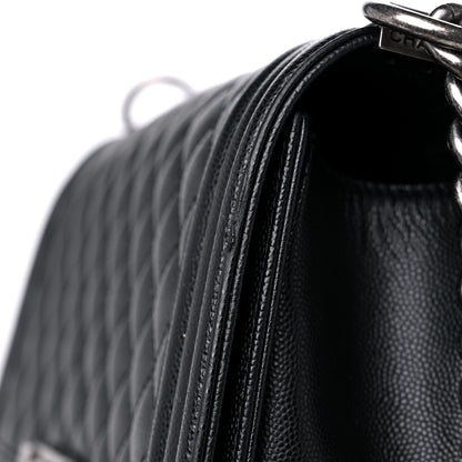 Chanel Caviar Quilted Medium Boy Flap Black 11 of 12