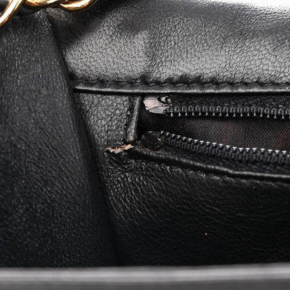 Chanel Lambskin Quilted CC Small Single Flap Black 13 of 14