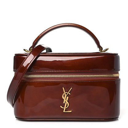 Saint Laurent Patent Gaby Vanity Bag Baby Brown 1 of 12