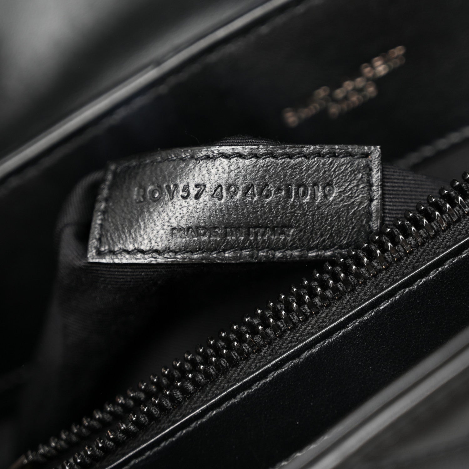 Saint Laurent Calfskin Y Quilted Monogram Monochrome Medium Loulou Chain Satchel Black 7 of 10