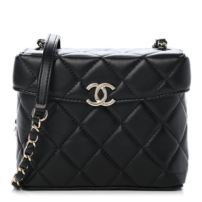 Chanel Lambskin Quilted Small Box Bag Black 1 of 13